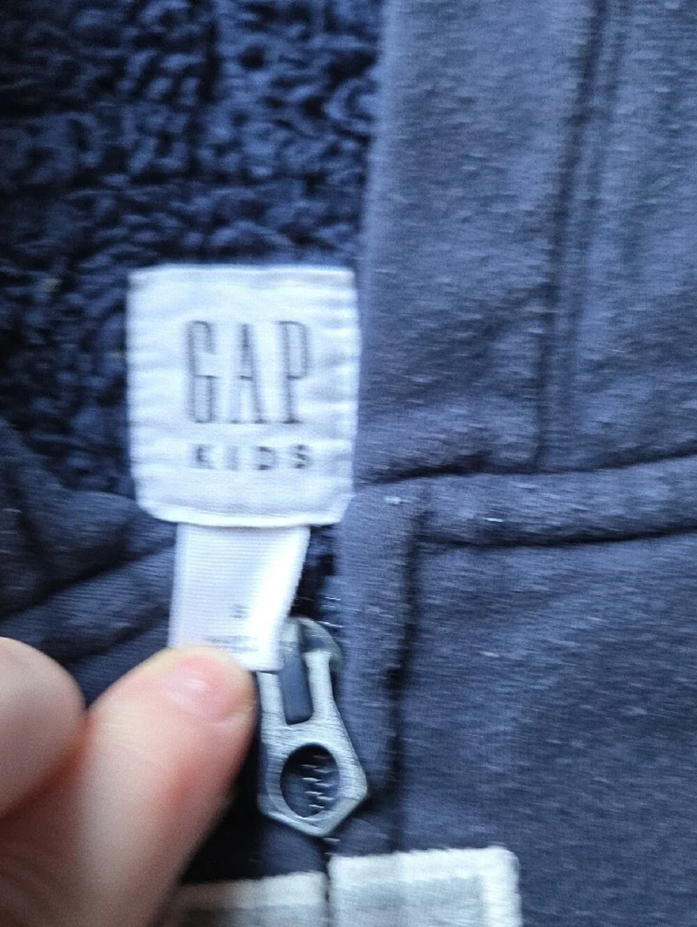 GAP Kids Dark Blue Hooded Zip Sweatshirt Small